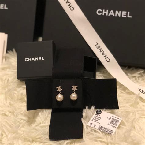 chanel earrings poshmark|Chanel pendant earrings.